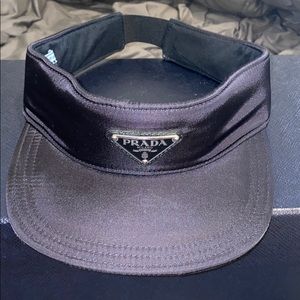 Prada Black Nylon Visor